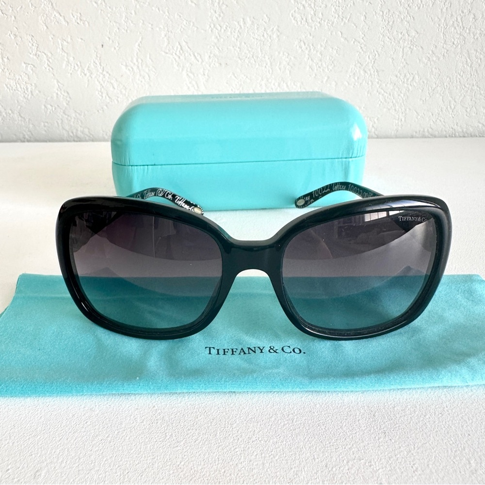 Tiffany & Co. Black Oversized Sunglasses